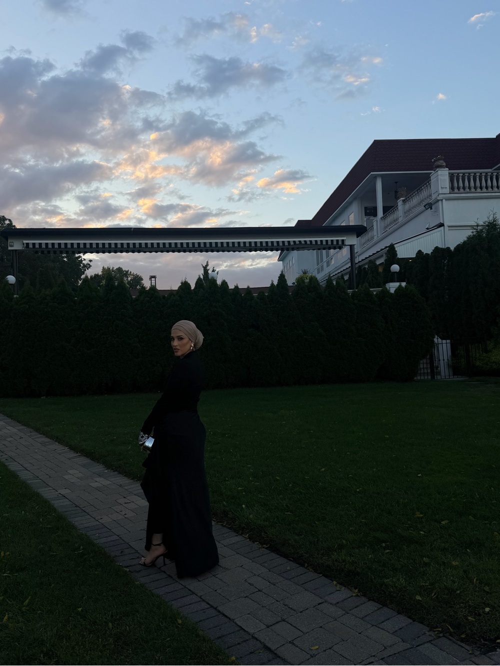 Club L London Black Long Sleeve Maxi Dress with Embellished Cuffs - Picture 2 of 3